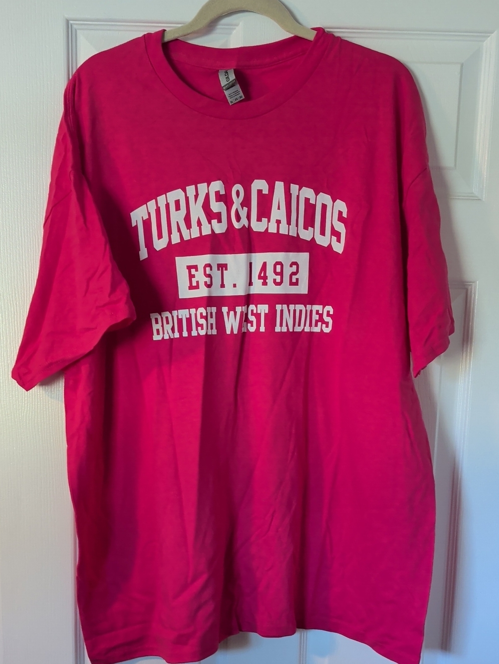 NEW! Turks & Caicos Vibrant Pink Shirt